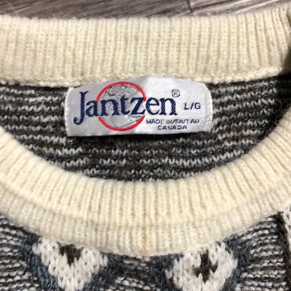 Jantzen knit men’s grandpa sweater size large - Picture 2 of 3